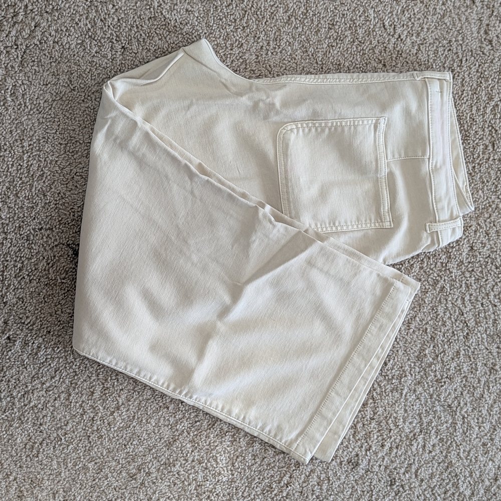 Maurices Cream Wide Leg Pants